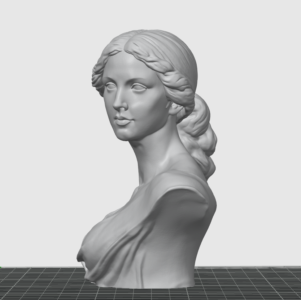 Aurelia Classical Female Bust STL File – 3D Print Sculpture Download