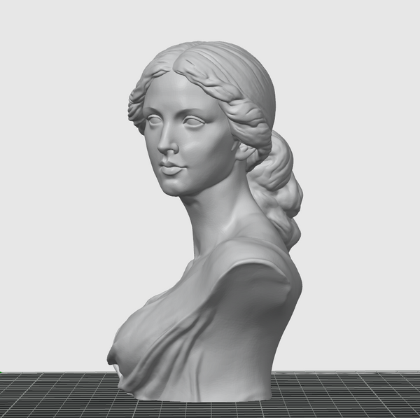 Aurelia Classical Female Bust STL File – 3D Print Sculpture Download