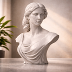 Aurelia Classical Female Bust STL File – 3D Print Sculpture Download
