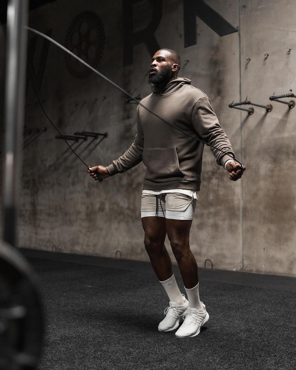 Men's Oversized Fleece Hoodie – Loose Fit Cotton Blend Sports Sweater