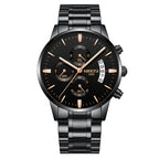 Men's Chronograph Business Watch – Luxury Analog Quartz Waterproof