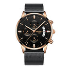 Men's Chronograph Business Watch – Luxury Analog Quartz Waterproof