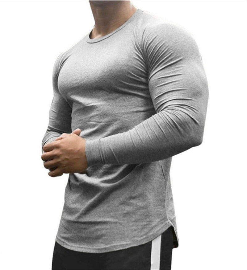 Men’s Quick-Dry Long-Sleeve Training Shirt | Lightweight Loose Fit Sports Top