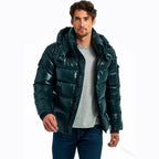 Classic Couple Short Warm Jacket | Men's Winter Padded Zip Coat