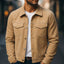 Men’s Deer-Suede Lapel Work Jacket | Winter Outerwear with Classic Style