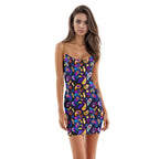 High-Waist Suspender Sheath Dress | European & American Style