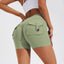 High-Waist Hip-Lifting Shorts with Pockets | Quick-Dry Women’s Fitness Shorts