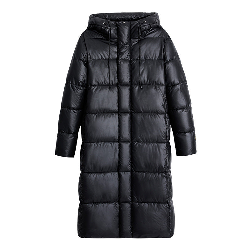 Women’s Long Hooded Self-Heating Graphene Cotton-Padded Jacket | Thermal Winter Outerwear