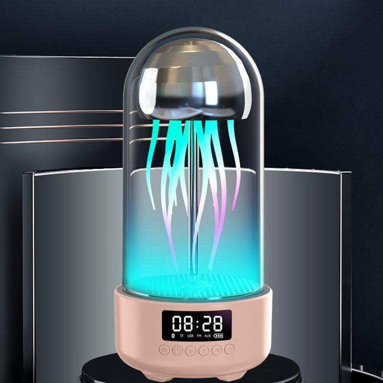 3-in-1 Jellyfish Lamp Clock + Bluetooth Speaker | Colorful Ambient Light