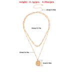 Women’s Double-Layer Cross Pendant Necklace | Trendy Temperament Jewelry