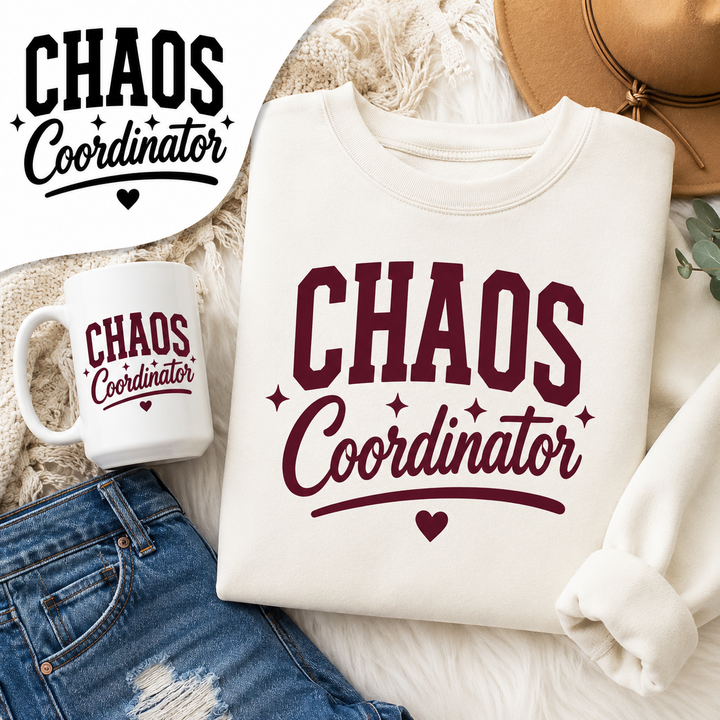 Chaos Coordinator SVG Cut File – Cricut HTV Apparel Design