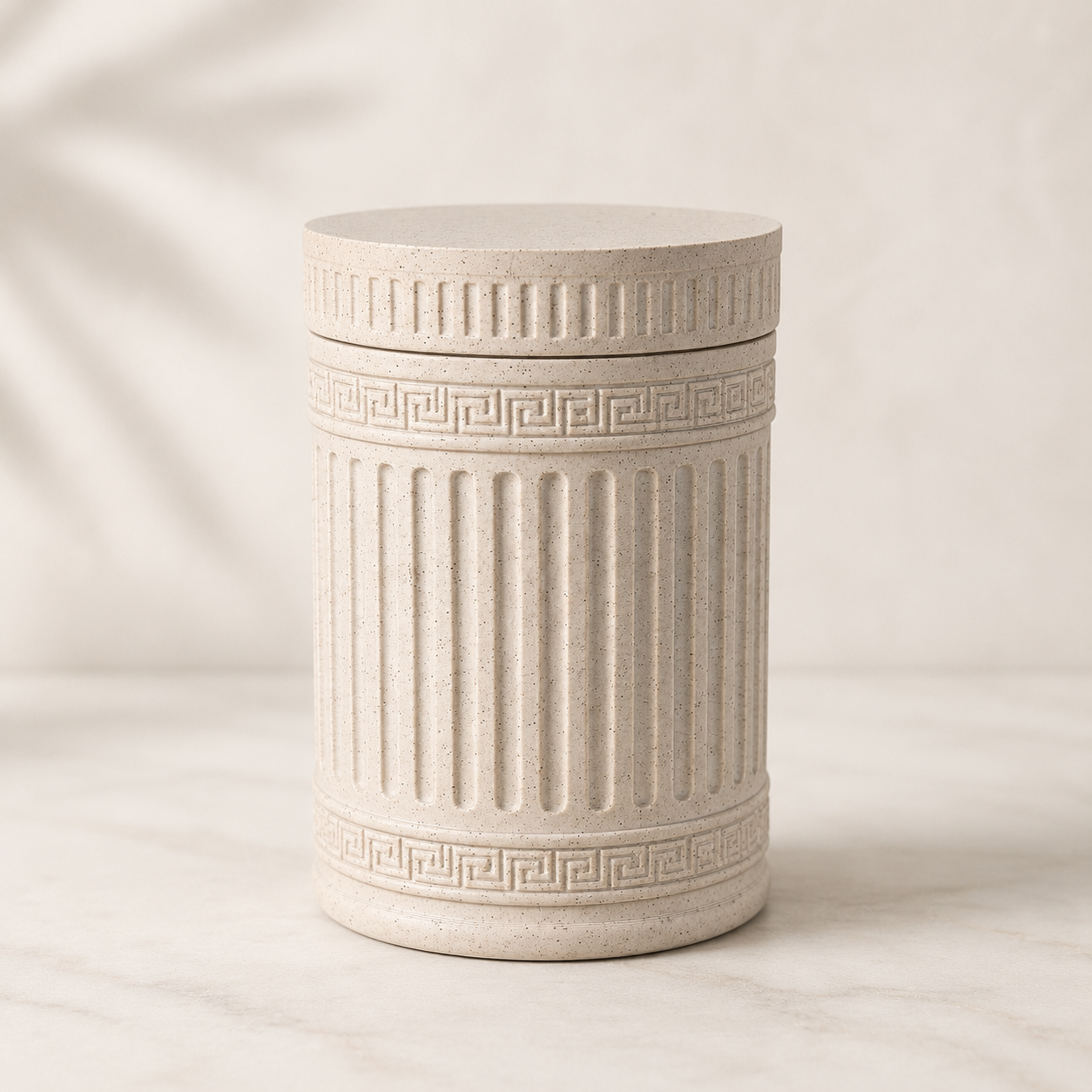 Classical Column Desk Organizer STL | Decorative Lidded Jar 3D Print File