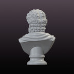 Classical Philosopher Bust STL – Roman Marble Sculpture 3D Print File