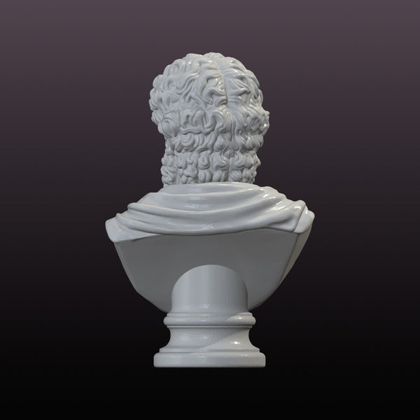Classical Philosopher Bust STL – Roman Marble Sculpture 3D Print File