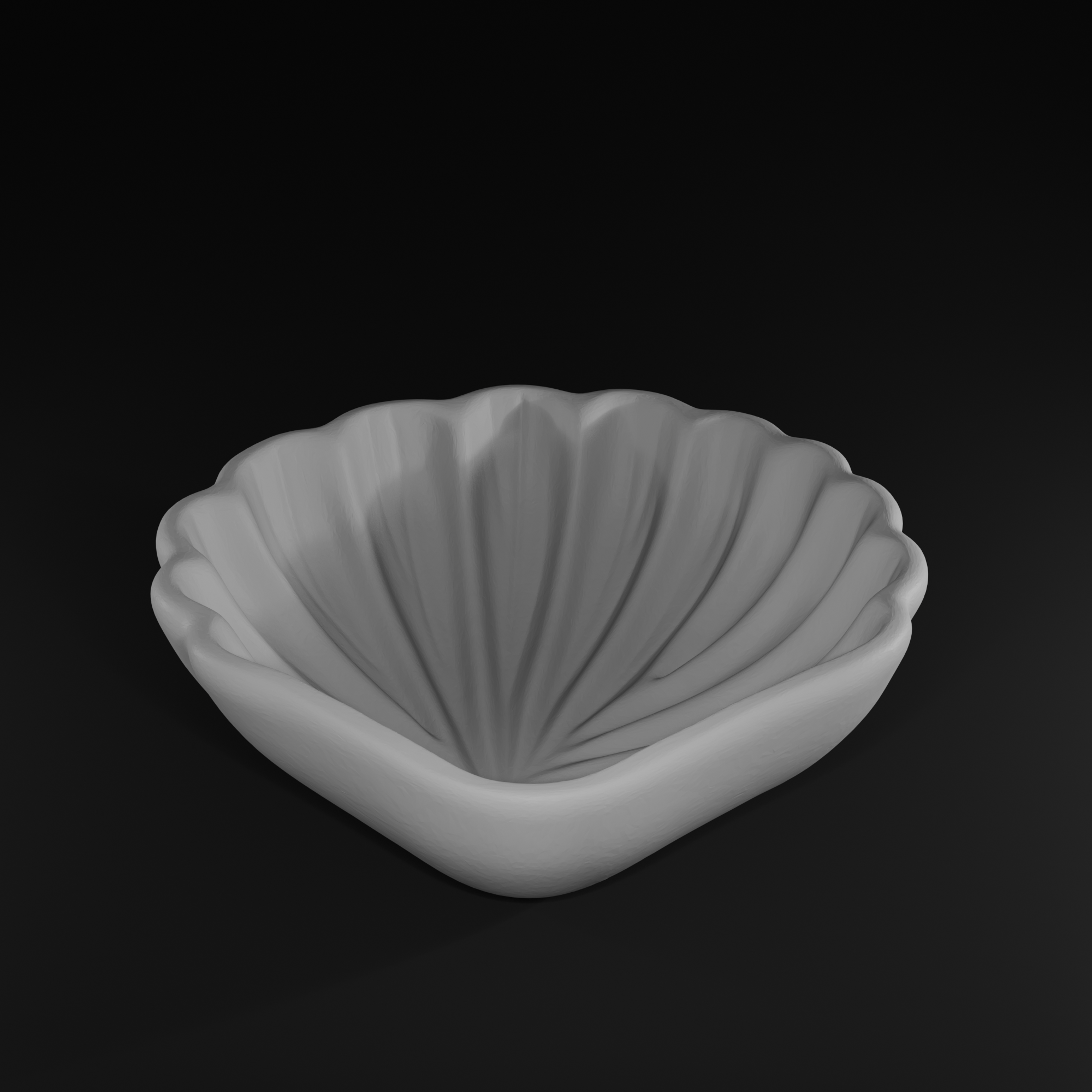 3D Print Shell Jewelry Dish STL | Coastal Catchall Organizer Bowl File