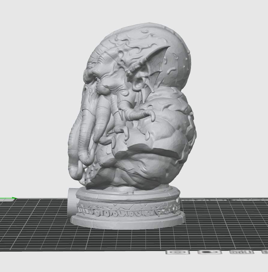Cthulhu Bust STL – Lovecraft Horror Sculpture 3D Print File