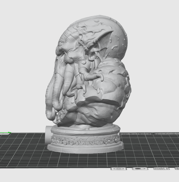 Cthulhu Bust STL – Lovecraft Horror Sculpture 3D Print File