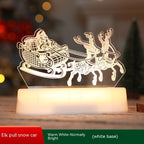 3D Acrylic LED Night Light | Christmas & Valentine’s Decorative Lamp