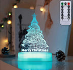 3D Acrylic LED Night Light | Christmas & Valentine’s Decorative Lamp