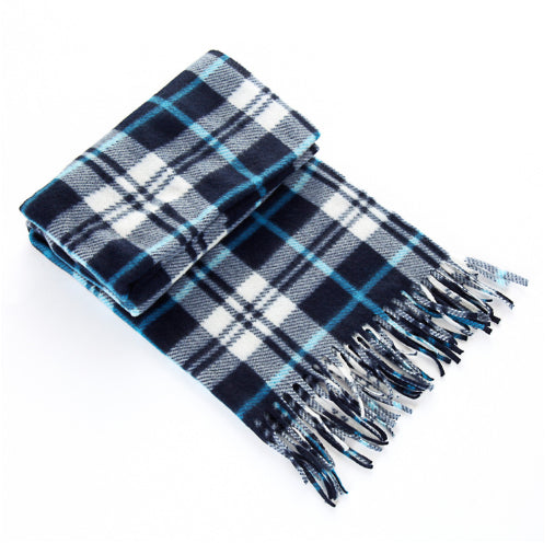 Premium Plaid Thermal Scarf – Unisex British Retro Wrap for Winter