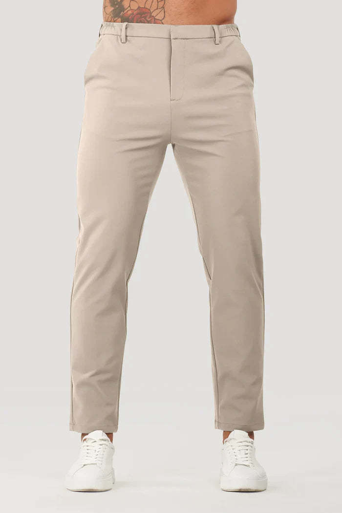 Men’s Solid Color Business Casual Trousers | All-Match