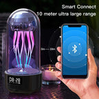 3-in-1 Jellyfish Lamp Clock + Bluetooth Speaker | Colorful Ambient Light