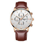 Men's Chronograph Business Watch – Luxury Analog Quartz Waterproof