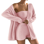 Women’s Brushed Striped 3-Piece Pajama Set | Cozy Lounge & Sleepwear