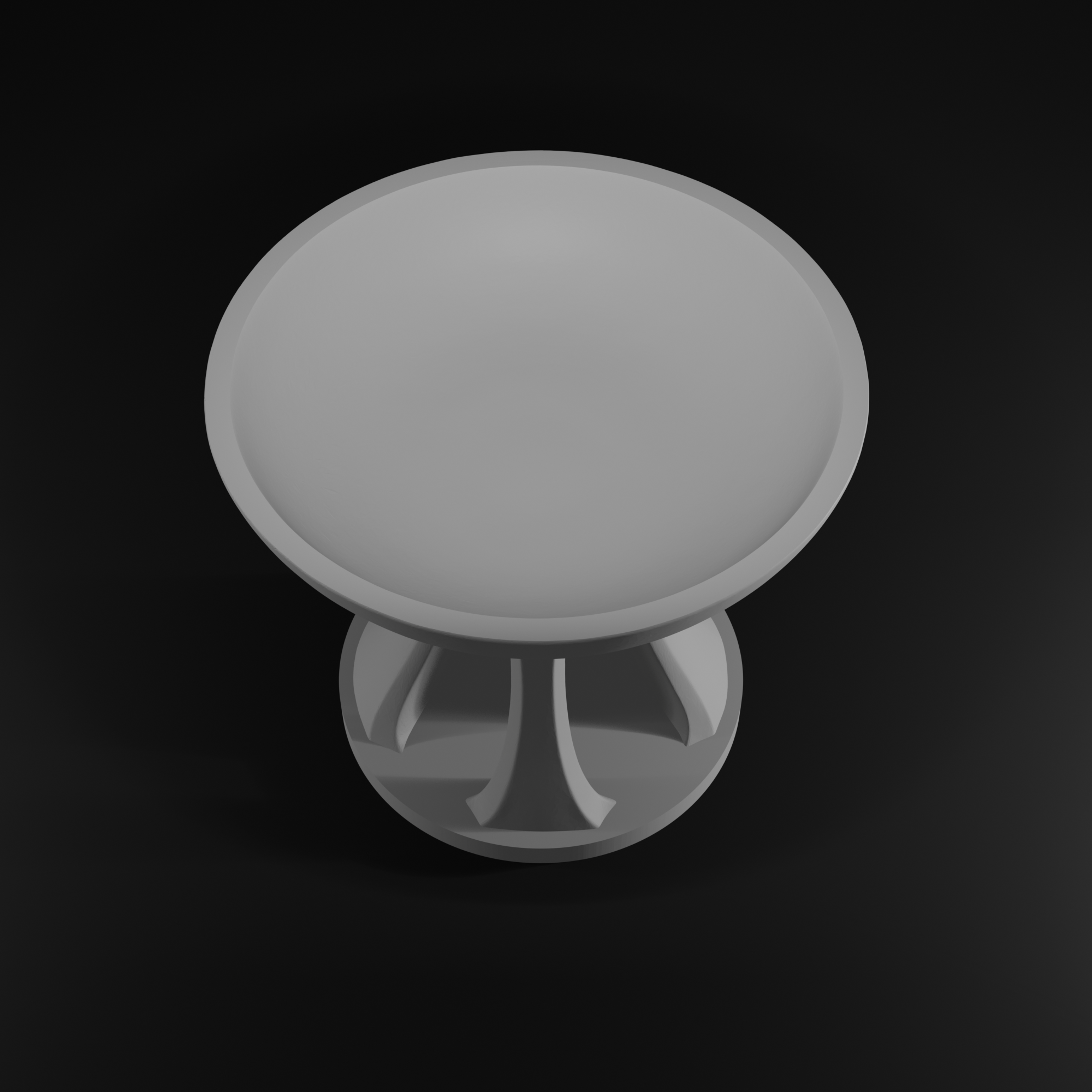 Modern Pedestal Bowl STL File for 3D Printing Minimalist Decor