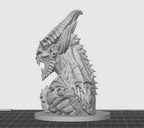 Infernal Demon Bust STL – Highly Detailed Fantasy Sculpture 3D Print File