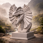 Dilophosaurus dinosaur bust STL for 3D printing