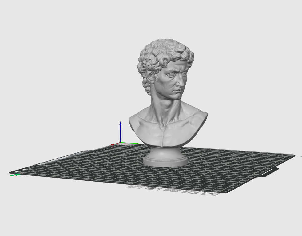 David Bust STL File Classical Sculpture Statue 3D Print Model Decor