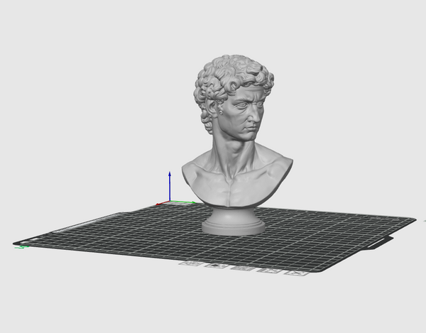 David Bust STL File Classical Sculpture Statue 3D Print Model Decor
