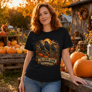 The Crows Know When Fall Begins PNG – Vintage Autumn Raven Shirt Design