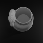 Snake Pen Holder STL File – Serpent Desk Organizer for 3D Printing