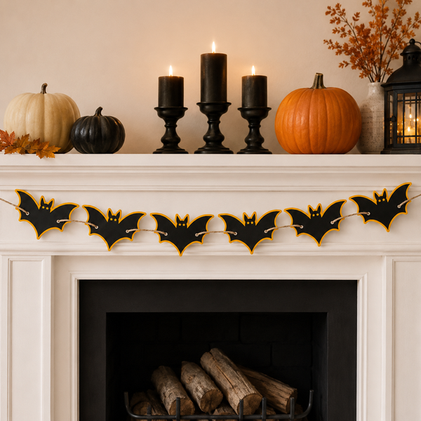 Layered Halloween Bat Garland SVG Cut File for Cricut and Silhouette