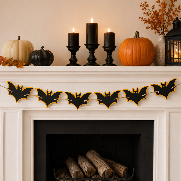 Layered Halloween Bat Garland SVG Cut File for Cricut and Silhouette