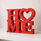 HOME Love Sign STL Modern Decor Sculpture 3D Print File