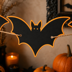 Layered Halloween Bat Garland SVG Cut File for Cricut and Silhouette