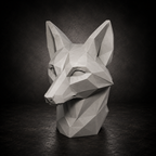 6 Low Poly Animal Head Sculptures STL Bundle for 3D Printing