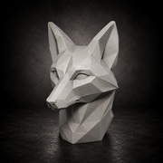6 Low Poly Animal Head Sculptures STL Bundle for 3D Printing