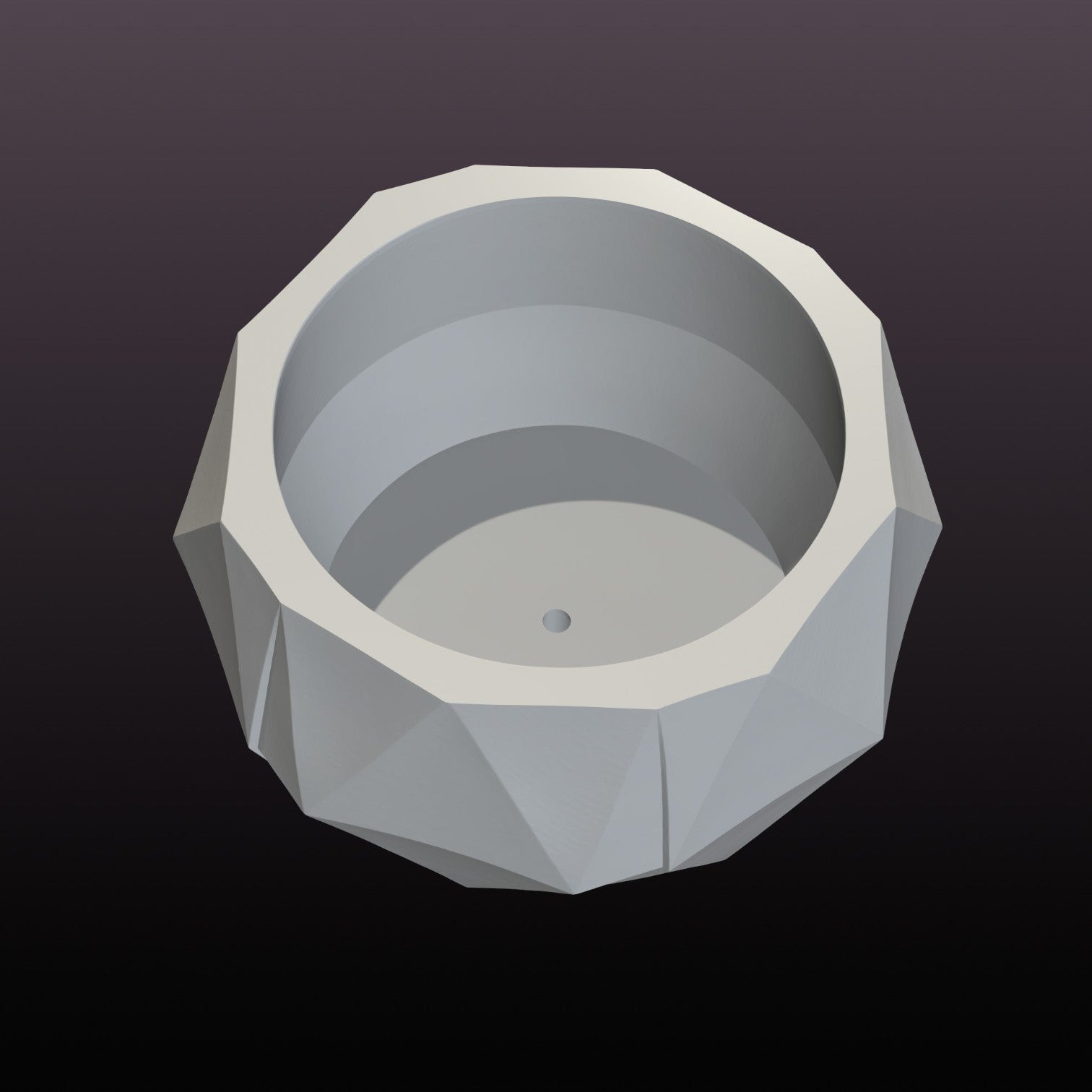 Low Poly Succulent Planter STL File – Geometric Plant Pot 3D Print