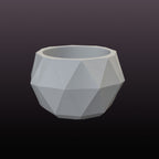 Low Poly Succulent Planter STL File – Geometric Plant Pot 3D Print