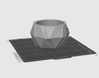 Low Poly Succulent Planter STL File – Geometric Plant Pot 3D Print