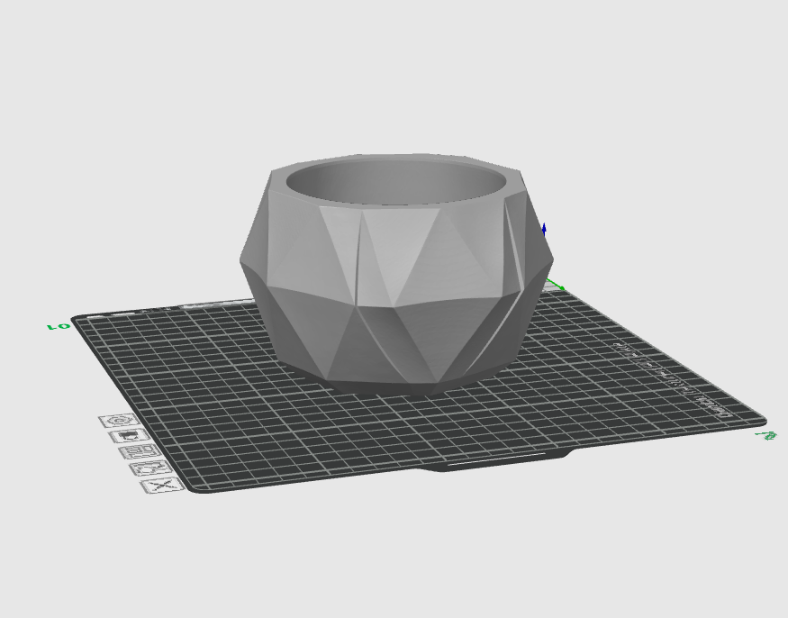 Low Poly Succulent Planter STL File – Geometric Plant Pot 3D Print