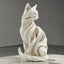 Geometric Feline Spirit STL – High-Detail Modern Cat Sculpture