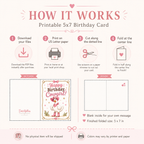 Cowgirl Goose Birthday Card Printable | 5x7 Greeting Card Digital Download