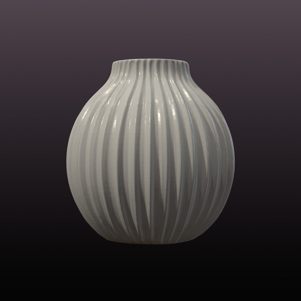Ribbed Mini Vase STL File – Small Bud Vase 3D Print Decor