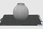 Ribbed Mini Vase STL File – Small Bud Vase 3D Print Decor