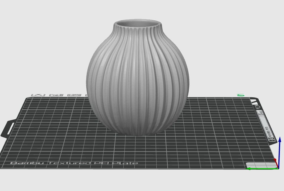 Ribbed Mini Vase STL File – Small Bud Vase 3D Print Decor